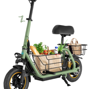 Gyroor C1 Pro 800W Scooter – Dual Baskets for Cargo & Pets