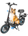 Gyroor C1Plus 1000W Electric Scooter with Dual Baskets for Pets & Cargo