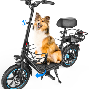 Gyroor C1Plus 1000W Electric Scooter with Dual Baskets for Pets & Cargo