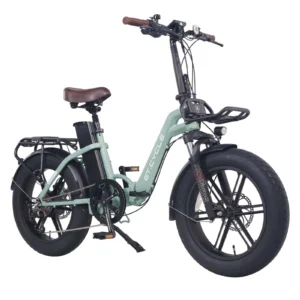 ET Cycle F1000 Folding E-Bike - Green [DISPLAY]