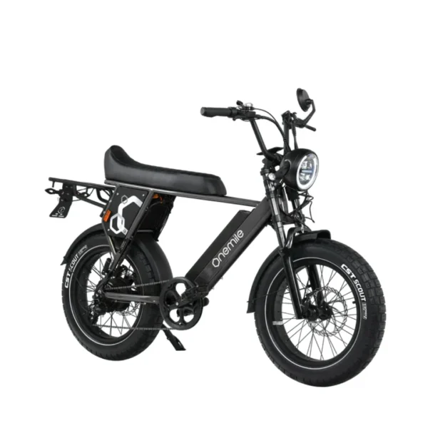 OneMile P40 Pro Scrambler Electric Bike - Black