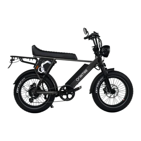 OneMile P40 Pro Scrambler Electric Bike - Black [DISPLAY]