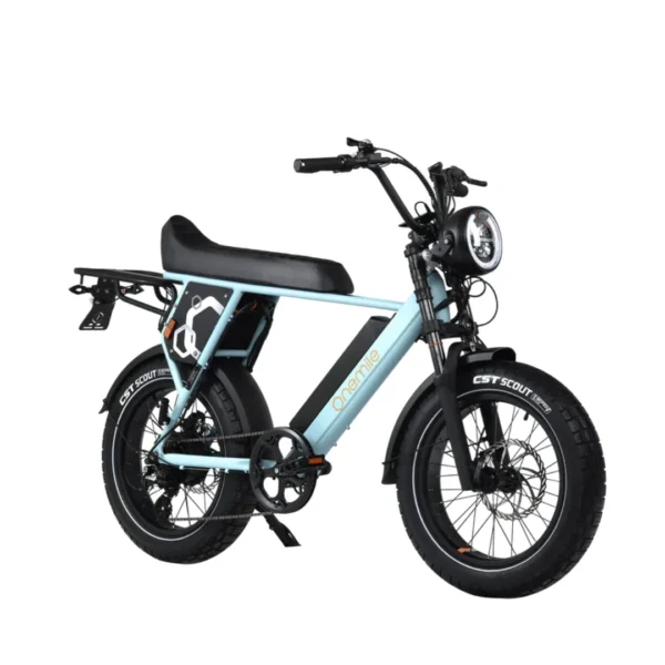 OneMile P40 Pro Scrambler Electric Bike - Icy Grey [DISPLAY]