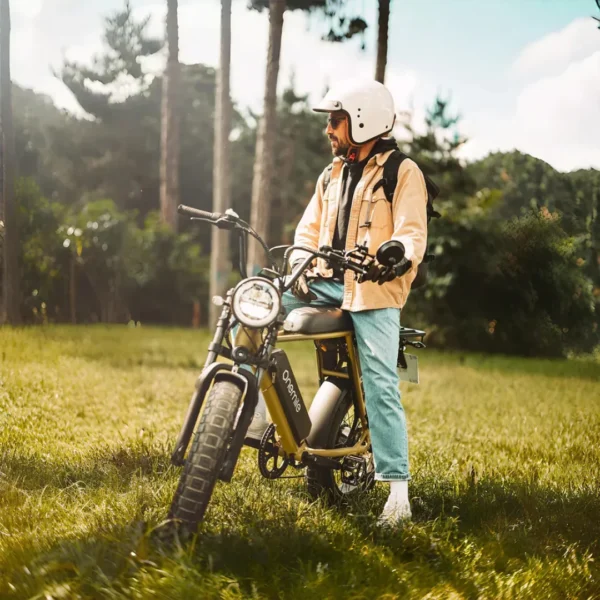 OneMile P40 Pro Scrambler Electric Bike - Forest Green