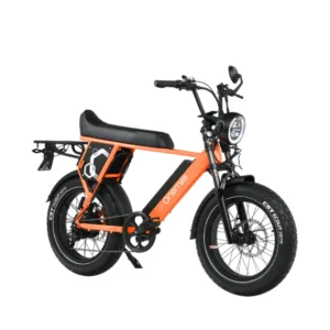 OneMile P40 Pro Scrambler Electric Bike - Orange [DISPLAY]