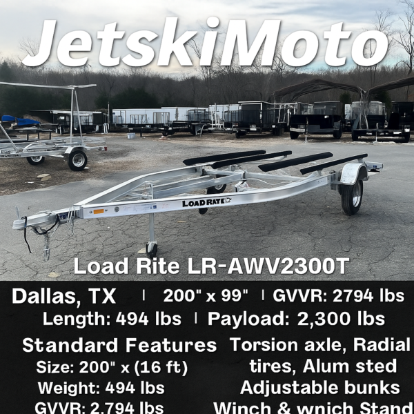 Load Rite Aluminum 2 Jet Ski Trailer